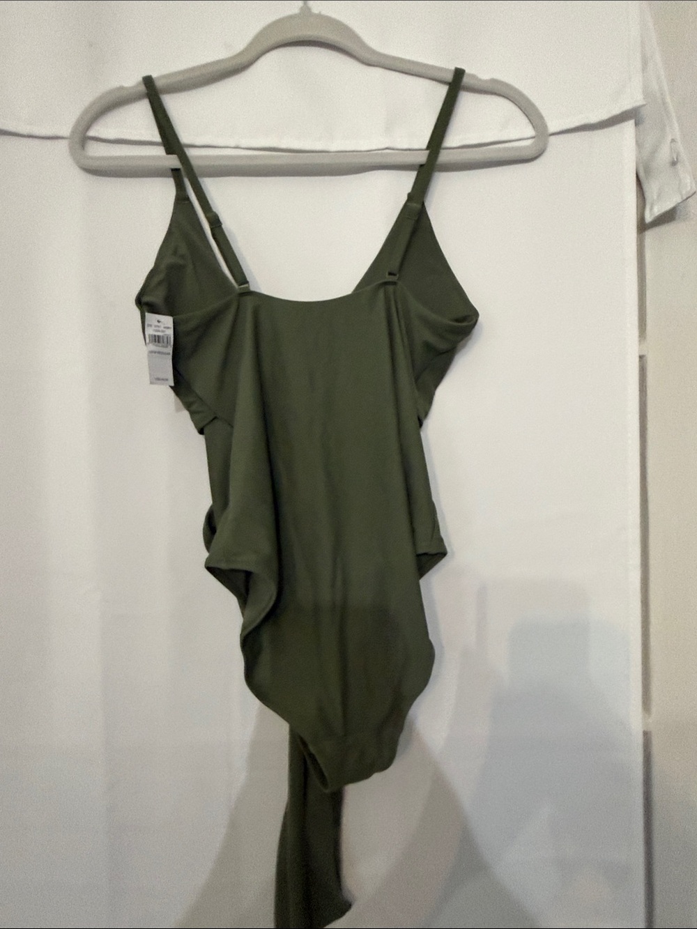 Aerie olive green wrap one-piece swimsuit - Picture 4 of 4